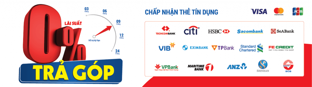 Trả góp 0% 
