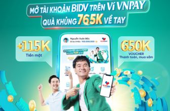Ưu đãi khi liên kết tài khoản BIDV trên Ví VNPAY