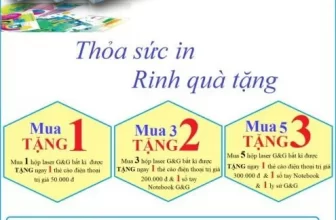 Giảm ngay 10% cho thẻ SCB  tại Mực in G&G