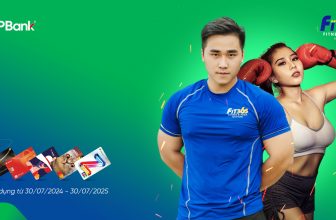 Giảm 15% chi tiêu tại FIT365 Gym & Yoga khi thanh toán bằng thẻ VPBank