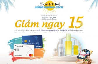 Beauty Box ưu đãi 15% cho thẻ Vietcombank nàng tự tin chăm da xinh ngày hè