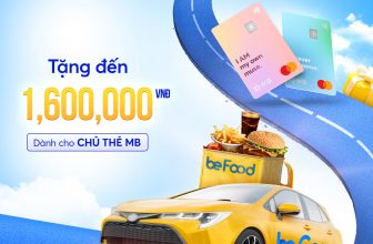 Tặng đến 1,600,000 VNĐ dành cho chủ thẻ MB khi sử dụng dịch vụ tại Be