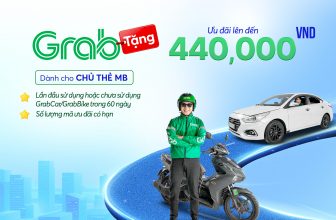 Giảm đến 70,000 VND dành cho chủ thẻ MB khi sử dụng dịch vụ trên ứng dụng Grab