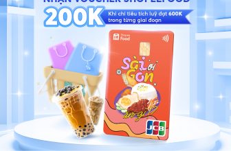Tặng voucher ShopeeFood 200K khi chi tiêu tích luỹ thẻ Hi ShopeeFood mới từ 600K
