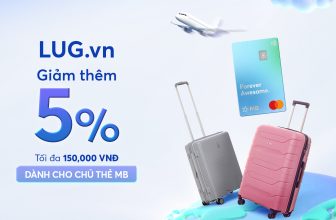 Giảm thêm 5% dành cho chủ thẻ MB tại hệ thống cửa hàng LUG.vn