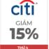 Thẻ quốc tế Citi Bank giảm 15 khi thanh toán trên Shopee