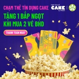 Miễn phí 01 bắp ngọt khi mua vé BHD với thẻ tín dụng Cake