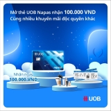 Mở tài khoản UOB nhận liền 100.000 VND và Hoàn tiền lên đến 400.000 VND khi mua vé máy bay quốc tế