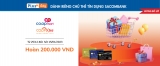 Hoàn 200K khi thanh toán bằng thẻ tín dụng quốc tế Sacombank tại siêu thị Co.opmart, Co.opmart SCA, Co.opXtra.