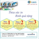 Giảm ngay 10% cho thẻ SCB  tại Mực in G&G